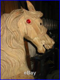 Antique Carousel Horse Looff Outside Jumper 1900-1905 $23,000