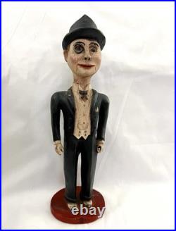 Antique Carved Wood CHARLEY McCARTHYFamous VENTRILOQUIST Dummy of EDGAR BERGEN
