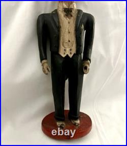 Antique Carved Wood CHARLEY McCARTHYFamous VENTRILOQUIST Dummy of EDGAR BERGEN