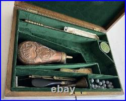 Antique Case Takes A Manhattan Navy Percussion Revolver Gun