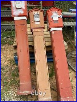 Antique Cast Iron Gamewell Fire Alarm Box Cast Iron Pedestal Total Not Restored