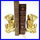 Antique-Cast-Iron-Monkey-Chimpanzee-Door-Stop-Book-Ends-Heavy-Vintage-Gold-01-isf