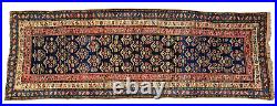 Antique Caucasian runner rug 100 yrs old Handmade Private collection 11.'9x4.3