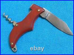 Antique Chatellerault France Figrual Shoe Shaped Pocket Watch Fob Knife Vintage