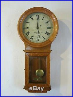 Antique Chelsea Clock Company No. 1 Pendulum Wall Clock #11017 ca. 1900-1904