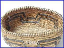 Antique Chemehuevi Colorado River Calif Indian Coiled Gift Basket Pristine