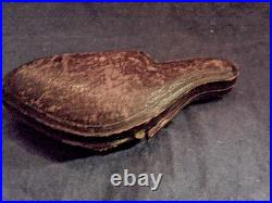 Antique Cheroot Meerschaum Pipe Horse Over 100 Years Old, Stem, Case -29