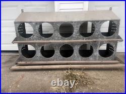 Antique Chicken Nesting Box Unit for Egg Laying