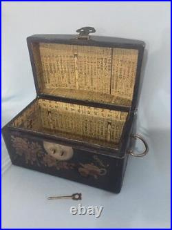 Antique Chinese Chest Fabulous Asian Box Handpainted Collectible