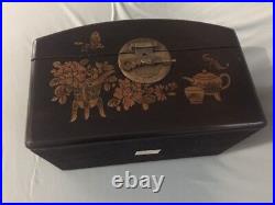 Antique Chinese Chest Fabulous Asian Box Handpainted Collectible