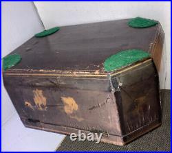Antique Chinese Lacquer Tea Caddy Box