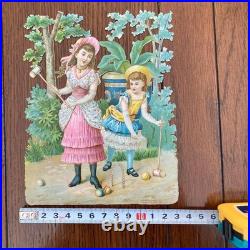 Antique Chromos Vintage Framed Wall Decor, Some Damage, Collectible