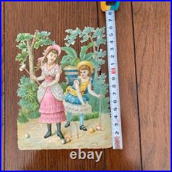 Antique Chromos Vintage Framed Wall Decor, Some Damage, Collectible