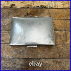 Antique Cigarette Box 5 Wooden Lined Fine Silver 900