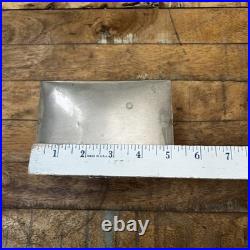 Antique Cigarette Box 5 Wooden Lined Fine Silver 900