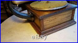 Antique Circa 1908 Standard Talking Machine Phonograph Model A Red Horn