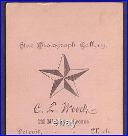 Antique Circus CDV Maggie Clark Fat Lady Sideshow Star Gallery C. L. Weed Detroit