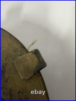 Antique Civil War Bullseye Drum Tin Canteen 3 Strap Lugs Markings Relic C20