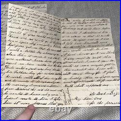 Antique Civil War Letters to Hospital in Quincy Illinois Fremont's Body Guard