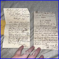 Antique Civil War Letters to Hospital in Quincy Illinois Fremont's Body Guard