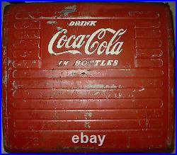 Antique Coca Cola Cooler Drink Coca Cola In Bottles Acton Mfg Co