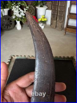 Antique Collectible Old Hand Carved Design Iron Knife Hunting Khanjar Katar
