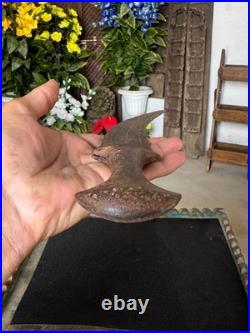 Antique Collectible Old Hand Carved Design Iron Knife Hunting Khanjar Katar