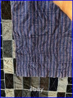 Antique Colonial Hand Stitched Quilt Wool Embroidered Hand Pieced