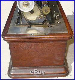 Antique Columbia Phonograph Graphophone Talking Machine Type Az Pat 1897 Works