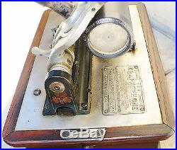 Antique Columbia Phonograph Graphophone Talking Machine Type Az Pat 1897 Works