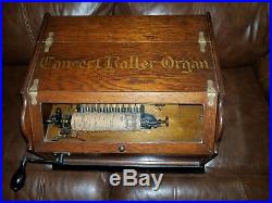 Antique Concert Roller Organ With 12 Cobs, good working condition