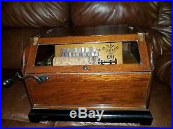 Antique Concert Roller Organ With 12 Cobs, good working condition