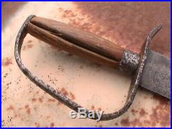 Antique Confederate D-guard bowie knife civil war era