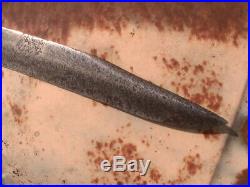 Antique Confederate D-guard bowie knife civil war era
