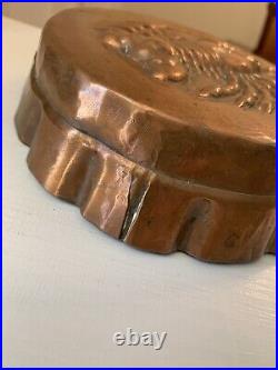Antique Copper Molds Two Wagner Germany Switzerland Cake Aspic Loops Lobsters