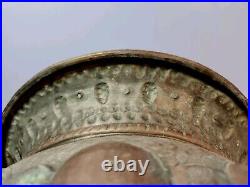 Antique Copper Planter Pot With Holes At Bottom Metal 12