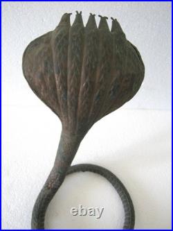 Antique Copper Snake Intricate Work, Five Mouth. Huge