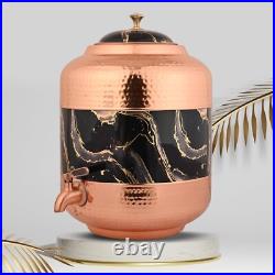 Antique Copper Water Dispenser with Lid Storage & Serving Water 11 L Home Use