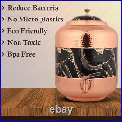 Antique Copper Water Dispenser with Lid Storage & Serving Water 11 L Home Use