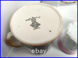 Antique Cups & Saucer Tourist Ware Collection x6 incl Pearlware Isle of Man -AF