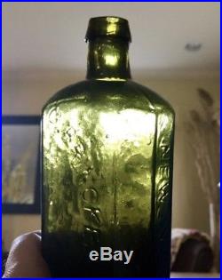 Antique Cure Bitters Bottle C Brinkerhoffs $1.00 Health Restorative, NY, 1840s