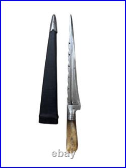 Antique Dagger Vintage Antler Dirk Khanjar Machete Poniard Sword Collectible