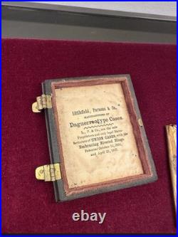 Antique Daguerreotype Patriotic Union Case Littlefield Parsons 1856 Pat