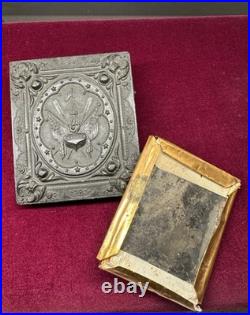 Antique Daguerreotype Patriotic Union Case Littlefield Parsons 1856 Pat