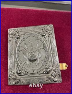 Antique Daguerreotype Patriotic Union Case Littlefield Parsons 1856 Pat