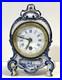 Antique-Delft-Mantel-Clock-As-Is-For-Parts-Or-Repair-01-ass