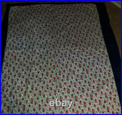 Antique Depression-era Handstitched Handquilted QUILT 67x84 Patchwork Crazy Quit