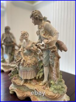 Antique Dresden Porcelain Figurines Man and Woman (set of 2 or sold seperately)