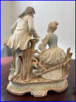 Antique Dresden Porcelain Figurines Man and Woman (set of 2 or sold seperately)