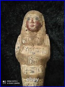 Antique EGYPTIAN ANTIQUES STATUE Pharaonic Ushabti Shabti SCARAB Stone bc